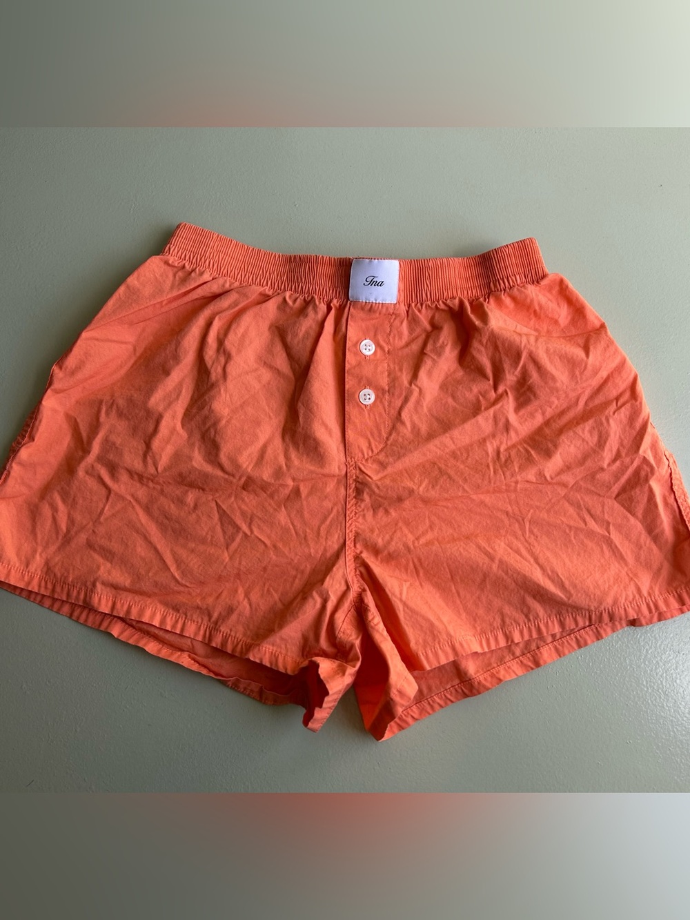 Aritzia TNA Orange Women's Casual Boxer Shorts